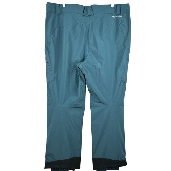 NWT Columbia Men's Snowboard Weatherproof Omni-Tech Powder Green Pants Size 3X - Picture 2 of 16